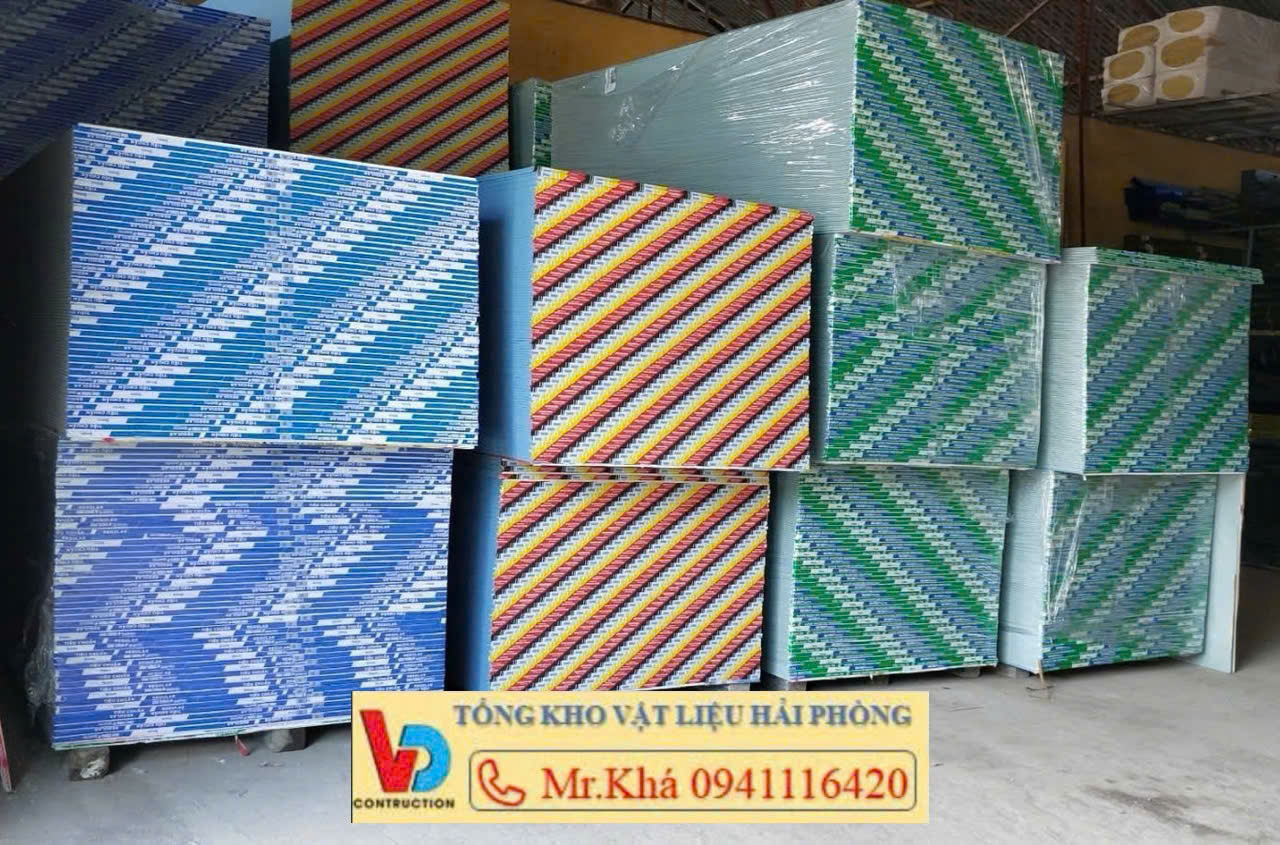 Cung Cấp Tấm Thạch Cao Chống Ẩm Vĩnh Tường GYPROC Cho Dự Án Sun Cát Bà